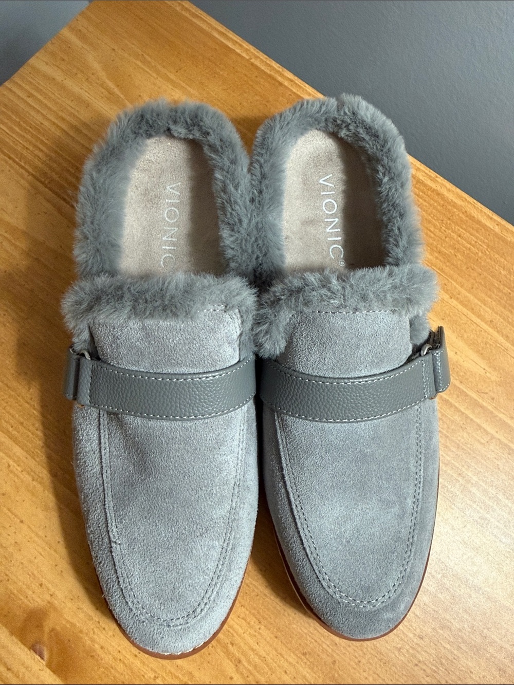 Vionic Kailen Faux Fur Mules